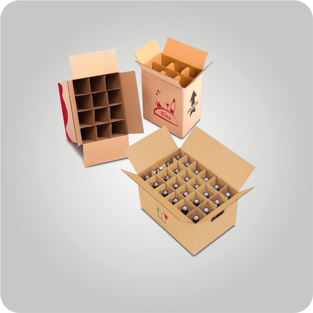 Caja con casilleros